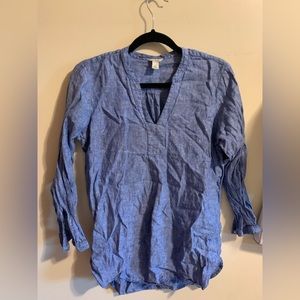 LL Bean light blue long sleeved top